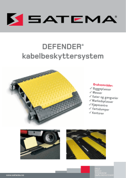 DefenDer® kabelbeskyttersystem