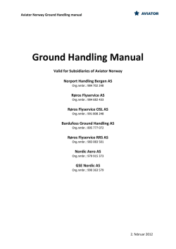 Ground Handling Manual
