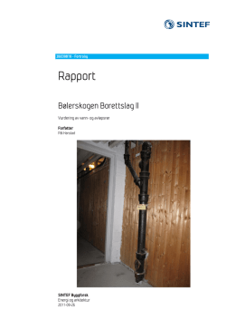 Rapport - Bolerskogen2.no