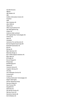 A/S HAI Horsens ABB AS ABC-Maskin AS ABS Achilles Information