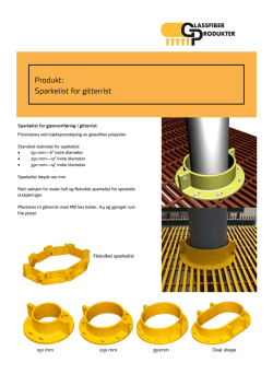 Produkt: Sparkelist for gitterrist - Stangeland Glassfiber Produkter AS
