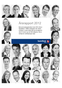 Årsrapport 2012 - Årsrapport 2013