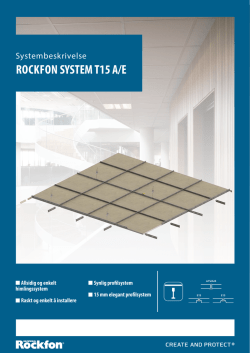 ROCKFON SYSTEM T15 A/E