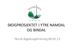 Skogprosjektet i Ytre Namdal og Bindal