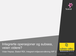 Vidar Hepsø, Statoil