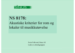 NS 8178: - Norsk Akustisk Selskap