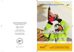 Støvlungesykdom - (RVO) i bygg