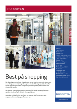 Best på shopping - Steen & Strøm Information