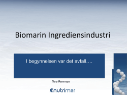 Biomarin ingrediensindustri