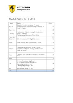 Skolerute 2015-2016.pdf - Notodden videregående skole