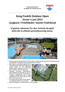 Kong Fredrik Outdoor Open - Livetiming