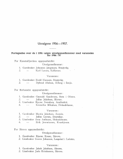Utvalgene Lofotfisket 1956-57