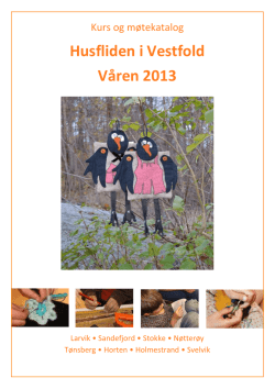 Kurskatalogen for Vestfold vår 2013