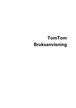 TomTom Bruksanvisning