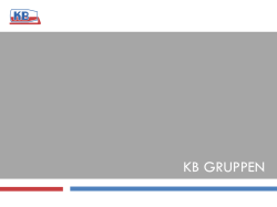 KB GRUPPEN - Contiga AB
