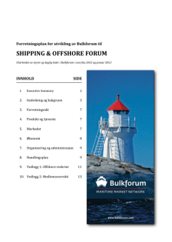 SHIPPING & OFFSHORE FORUM - Shipping & Offshore Network
