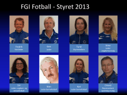FGI Fotball - Styret 2013
