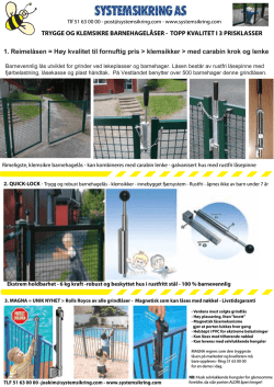 barnehage låser.pdf - Solheim Gjerdenett AS