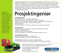 Prosjektingeniør - Nordic Crane Group
