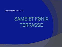 Presentasjon - Sameiet Fønix Terrasse