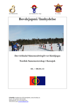 Innbydelse til Samemesterskapet på ski 2015 - SVL-N