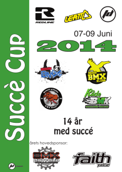 Innbydelse Succé Cup 2014
