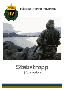 Haandbok for stabstropp HV-omraade.pdf - Heimevernet