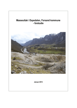 Masseuttak Nedre Espedal, forstudie