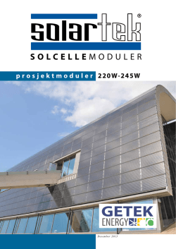 solcelle moduler