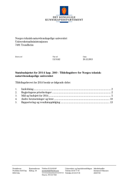 Tildelingsbrev 2014 NTNU.pdf - DBH
