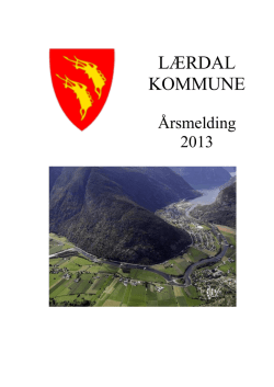årsmelding 2013 - Lærdal kommune