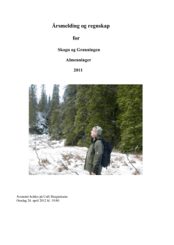 Årsmelding 2011 - Skogn og Grønningen Almenninger