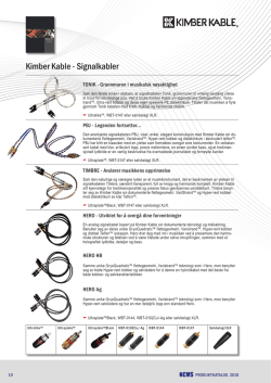 Kimber Kable - Signalkabler