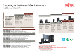 Computing for the Modern Office Environment Fujitsu