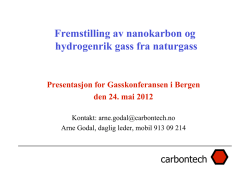 Presentasjon 24. mai. Gasskonf