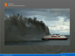 Erfaringer fra en maritim ulykke, brannen på MS Nordlys