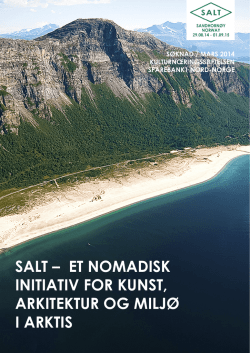 SALT – ET NOMADISK INITIATIV FOR KUNST