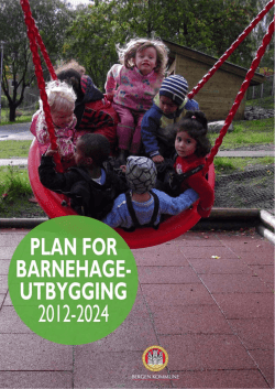 Plan for barnehageubygging