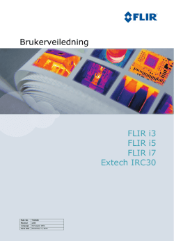 Brukerveiledning FLIR i3 FLIR i5 FLIR i7 Extech IRC30