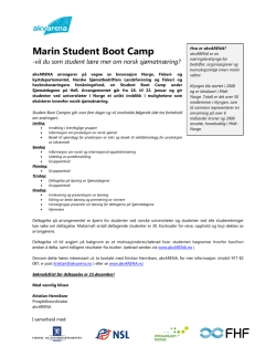 Marin Student Boot Camp