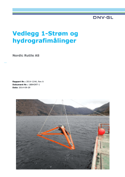 Strømforhold og hydrografi, DNV GL
