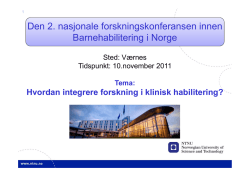 Konferansen - Research at Oslo University Hospital