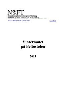 2013 - Norsk Selskap for Farmakologi og Toksikologi