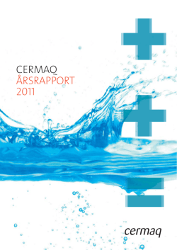CERMAQ ÅRSRAPPORT 2011