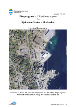 Planprogram – 2. Reviderte utgave for Sjøkanten Senter