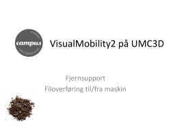 VisualMobility2 på UMC3D