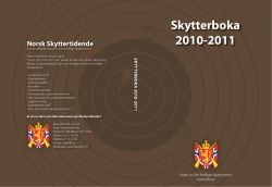 Skytterboka 2010-2011 - Søndre Land skytterlag