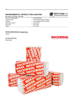 ROCKWOOL® isolering