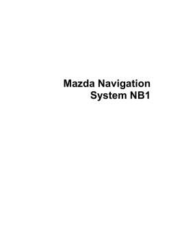 Mazda Navigation System NB1