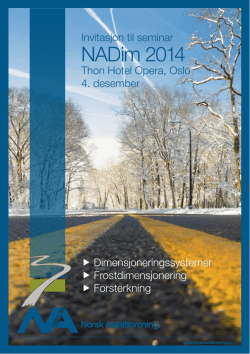 NADim 2014 - Norsk Asfaltforening